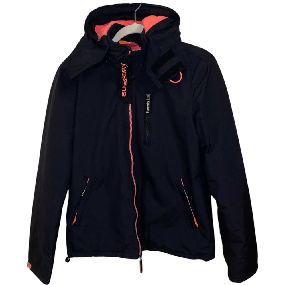 Black and Pink Superdry Jacket